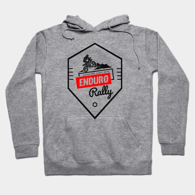 Motivation Quotes - Enduro rally Hoodie by GreekTavern